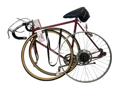 Bicicleta PEUGEOT CADRE ALLEGE Roja Años 70 De Colección 10 VELOCIDADES 25.5” Neumáticos Nuevos ~ Bicicleta de Proyecto Foto 1 de 4