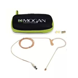 MOGAN EAO-BG-SH Shure Headworn Beige Single Earset Mic for Stage or Church - Picture 1 of 3