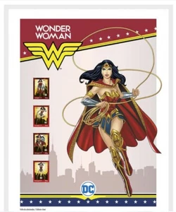 PORTUGAL 2020 WONDER WOMAN COLLECTOR SHEET 12"X16 POSTER WITH 4 STAMPS 14934-5 - Picture 1 of 1