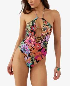 NWT O'Neill Juniors' Reina Tropical One-Piece Swimsuit Sizes XS-XL $90 AA328 - Picture 1 of 3