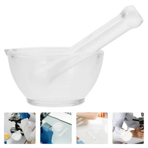 Mortar Pestle Set Glass and Grinder Bowl Oil Sprayer for Cooking - Picture 1 of 12