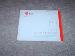 Guide de l'utilisateur téléphone à clapet LG (Virgin Mobile) LX140 2008 blanc rouge 84 pages au total - Photo 1 sur 2