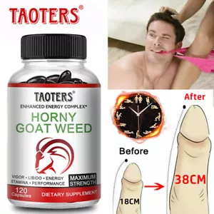 Horny Goat Weed - 30 bis 120 hochfeste Kapseln - Herren Luxus Boost - Bild 1 von 10