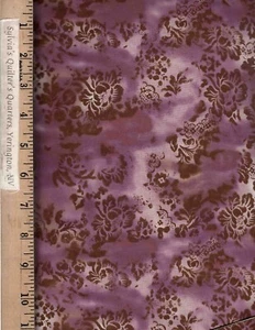 Mouling Rouge 111557 - 2 Lilac/Taupe 100% Cotton FABRIC priced by the Yard - Picture 1 of 1