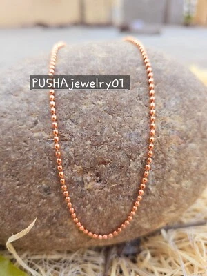 Antiguo collar de cadena de cobre pesado genuino collar de cobre para mujer regalo todos 2 Foto 1 de 4