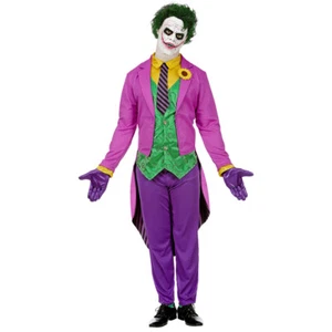Bösewicht Outfit Joker Kostüm für Männer Herrenanzug Psycho Verkleidung XL 54 - Bild 1 von 4