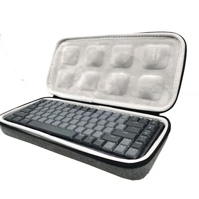 Keyboard Protective Hard Case Soft Lining for logitech MX Keys Mini Carry Bag - Image 1 of 4