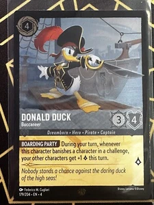 Disney’s Lorcana Ursula's Return Donald Duck, Buccaneer 179/204 FOIL Legendary - Picture 1 of 2
