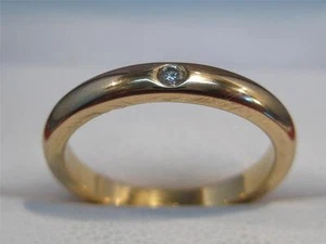 18kt Gold Tiffany & Co. Diamond  ladies ring size 5  $2200.00 Value! - Picture 1 of 1