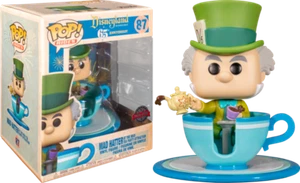 FUNKO POP RIDES DISNEYLAND 65TH ANN MAD HATTER AT MAD TEA PARTY #87 EXCLUSIVO - Imagen 1 de 1
