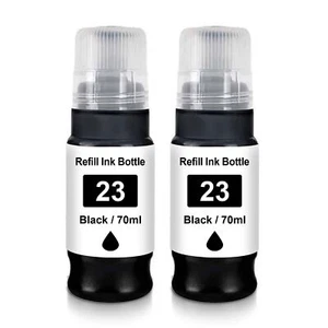 GI23 Compatible Ink Bottle 2-Pack Black, High Yield for Canon Pixma G620 Printer - Picture 1 of 5