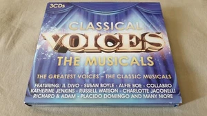 CLASSICAL VOICES THE MUSICALS V/A 3CD SET IL DIVO ALFIE BOE PLACIDO DOMINGO - Picture 1 of 3