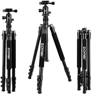 ZOMEI Q555 Professional Aluminium Travel Tripod w/ Ball Head for DSLR |USA model - Picture 1 of 8