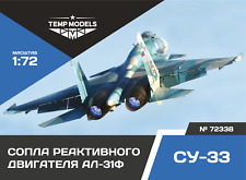 TEMP MODELS HIGHLY DETAILED EXHAUST NOZZLES SET AL-31F ON SU-33 1/72 72338