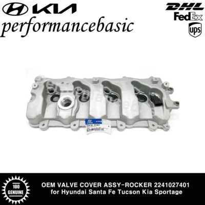 OEM CONJUNTO DE CUBIERTA DE VÁLVULA BASCULANTE 2241027401 para Hyundai Santa Fe Tucson Kia Sportage Foto 1 de 2