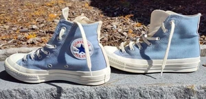Converse All Star Sneakers Women’s Size 7.5 Mens Size 5.5 Hi-Top Blue Grey - Picture 1 of 9
