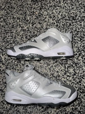Zapatos de golf Jordan Retro 6 Low G NRG para hombre 8 plateados/blancos FD6719-001 NUEVOS Foto 1 de 4