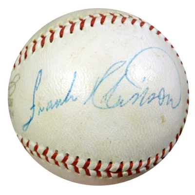 Frank Robinson Brooks Robinson Auto Official AL Cronin Baseball Orioles PSA/DNA - Image 1 of 4