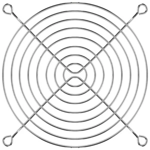 Protecteur de grille ventilateur PC DC métal protection doigts 120 mm 12 cm ton argent S1C59882 - Photo 1/8