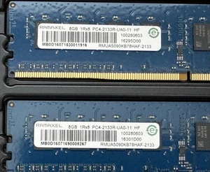 Ramaxel 16GB RAM Kit (2 x 8GB) 1Rx8 PC4-2133R Server Ram RMUA5090KB78HAF-2133 - Picture 1 of 2