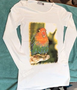 POL Women’s Long Sleeve Top Shirt - Parrot Size L - Picture 1 of 12