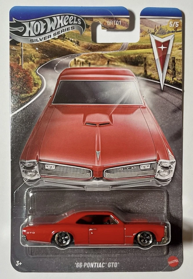 Pontiac GTO 2025 Hot Wheels Silver Series '66--Chase--base metálica Foto 1 de 1