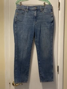 Jeans J Crew 9" Mid Rise vintage slim dritto taglia 32 stile BX351 nuovo senza etichette - Foto 1 di 9