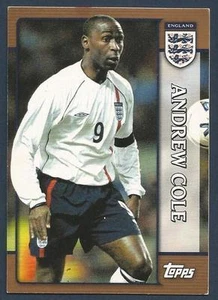 Topps England 2002 - #26 - Blackburn - Manchester UTD - Newcastle - Bristol C - Andrew Cole - Bild 1 von 1