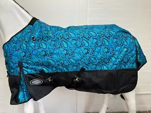 AXIOM 1800D BALLISTIC WATERPROOF IRISH PAISLEY 220g HORSE RUG - 6' 0 - Picture 1 of 8