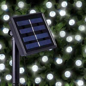 LED Solar Powered Christmas String Lights White Indoor & Outdoor 10M - Picture 1 of 3