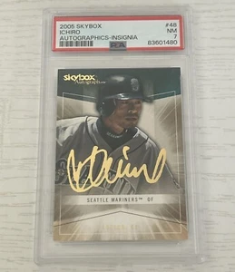 2005 Skybox Autographics Insignia 141/150 Ichiro Suzuki #48 PSA 7 - Picture 1 of 4