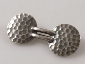 kü4/6 THEODOR FAHRNER Pforzheim  Art Déco Brosche 935er Silber Hammerschlag - Bild 1 von 4