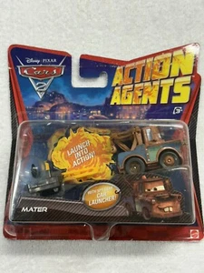 Disney Pixar Cars 2 Action Agents Mater With Spy Gear Car Launcher Mattel - Picture 1 of 3