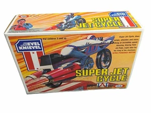 Brand New Evel Knievel Super Jet Cycle Reproduction EMPTY Box - Picture 1 of 4