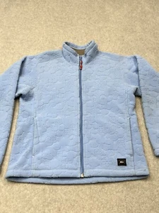 REI Blue FLEECE JACKET Long Sleeve Zipper embossed SZ LG (12-14) - Picture 1 of 15