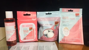 Bolero Beverly Hills Watermelon Aloe Facial Wipes, Mask, Mist, Bath Bombs Set. - Picture 1 of 9