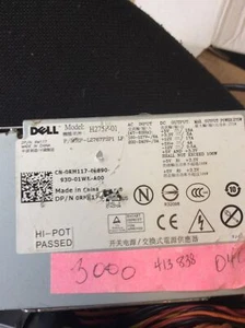 Dell Optiplex 330 745 755 275W Power Supply PW124 WU142 RM117 0RM117 H275P-01 - Picture 1 of 3
