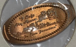 Squashed United States Penny - I left my Heart in San Francisco Tourist Token - Picture 1 of 3