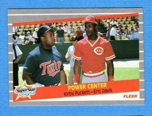 1989 Fleer #639 Kirby Puckett/Eric Davis Minnesota Twins/Cincinnati Reds - Picture 1 of 1