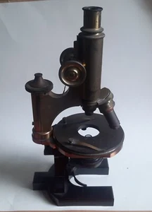 Großes Carl Zeiss Jena Forschungs-Mikroskop Nr. 10965 Messing - Bild 1 von 8