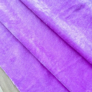 Solid Color Short Plush Velvet Fabric Polyester Material Super Soft Diy Handmade - Picture 1 of 23