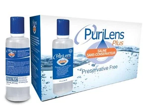 Purilens Plus Preservative Free Contact Lens Saline. 120ml (4 fl. oz.) 12 Pack - Picture 1 of 8