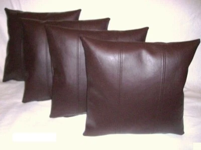 Leather Pillow Cover Cushion Throw Case Real Soft Decorative 20 Decor Genuine 17 - Image 1 of 2