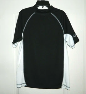 Boy's OP Black & White Swim Shirt Size 18 - Picture 1 of 3