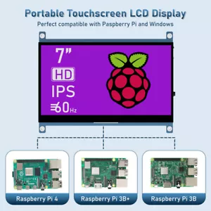 7IN IPS DIY LCD Panel Capacitive Touch Screen Monitor IPS Raspberry HDMI Display - Picture 1 of 12