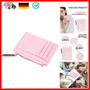 Damen Herren Lady Wallets Geldbörse mit Reißverschluss PU klein Mini weich dü... - Bild 1 von 9