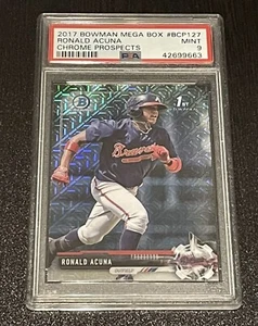 2017 Ronald Acuna 1st Bowman Chrome Mojo Mega Box REFRACTOR Rookie RC - PSA 9🔥 - Bild 1 von 2