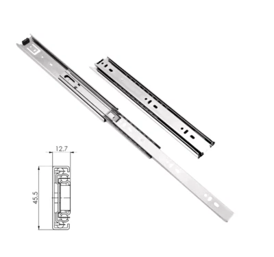 GUIDA COPPIA GUIDE SCORREVOLI A SFERA X CASSETTI ESTRAZIONE TOTALE PORTATA 30 KG - Immagine 1 di 4