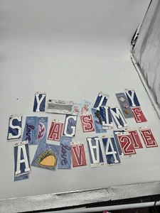 27 LOT ASSORTED Nip Fab Lab  IRON ON APPLIQUE PATCHES Numbers Letters NEW  - Picture 1 of 11