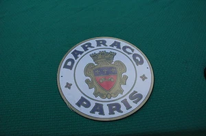 PLAQUE PUBLICITAIRE EN TOLE AGE D'OR AUTOMOBILE N°87 DARRACQ DIAMETRE 21 CM - Bild 1 von 1
